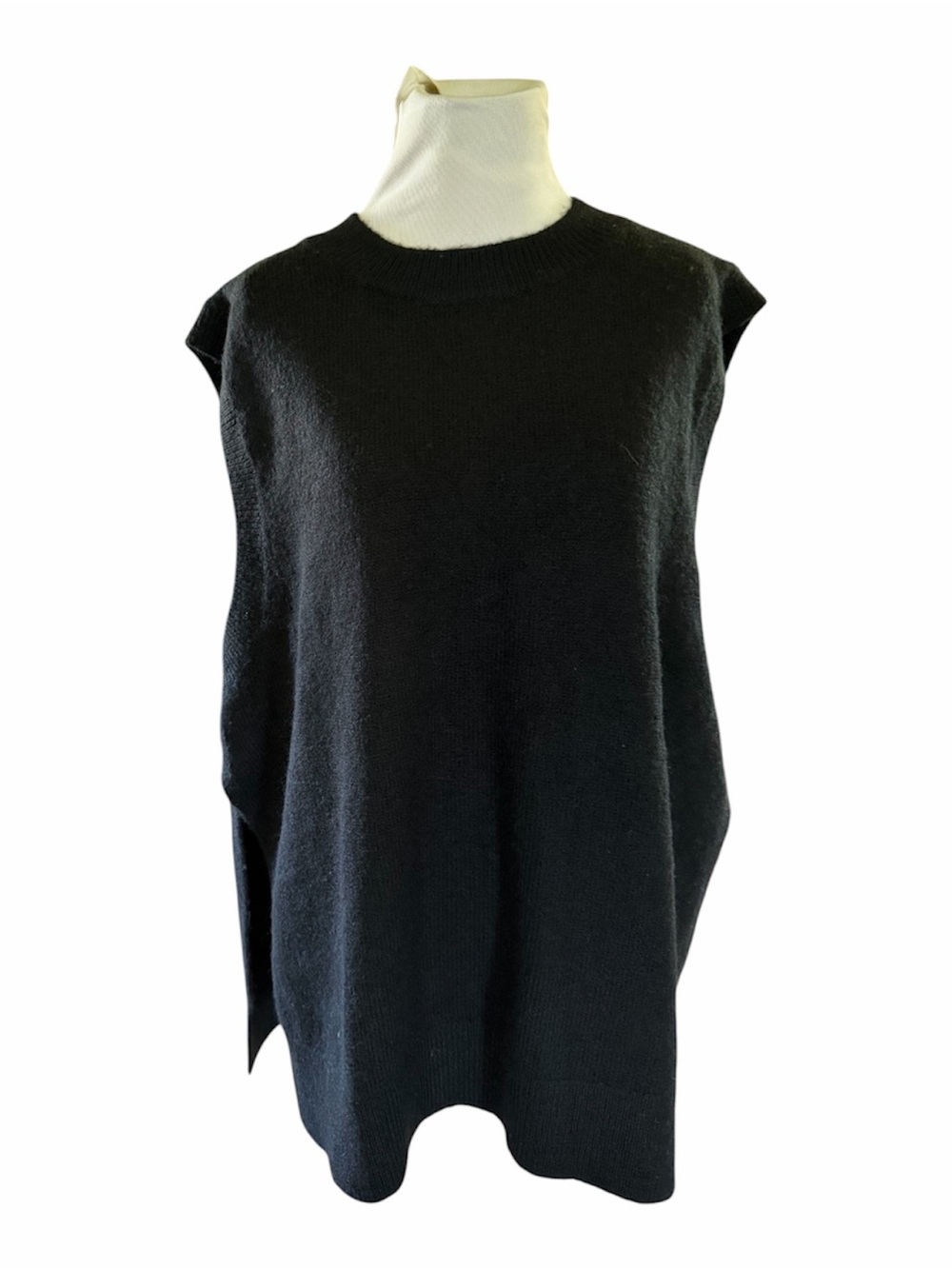 H&M Womens sweater vest in wool blend L minimalist capsule layers langenlook